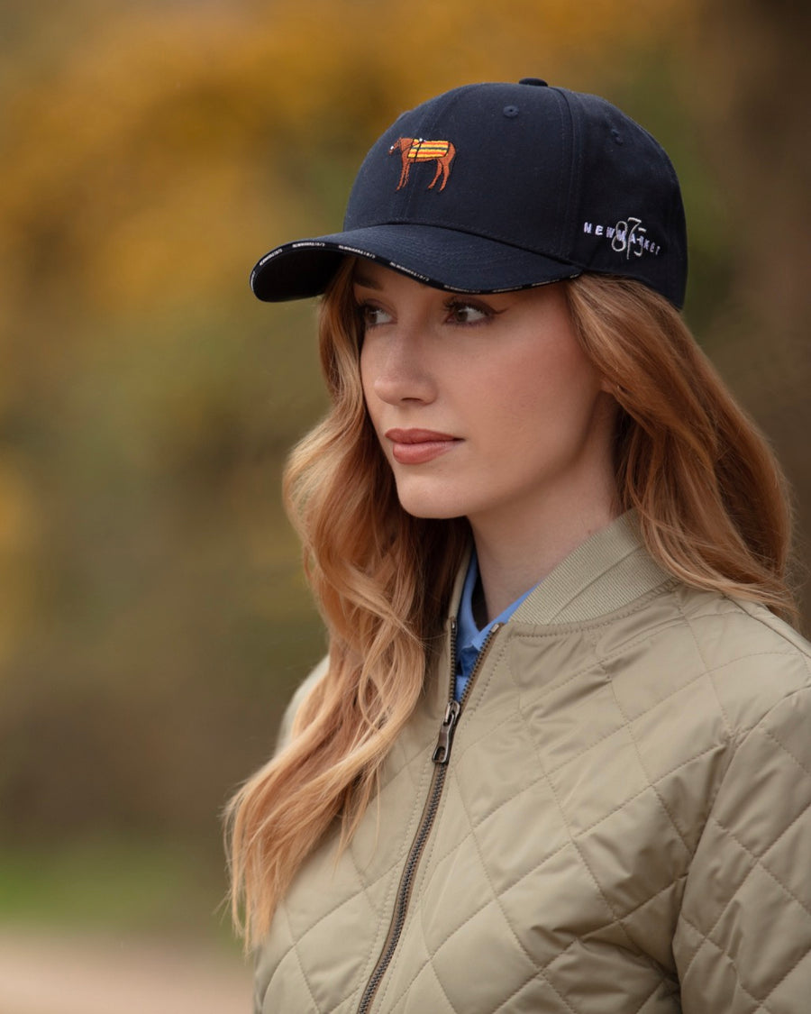 Cap Navy Horse with Union Jack – Newmarket 875