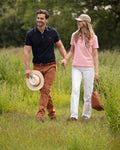 Navy Tipped Plain Polo