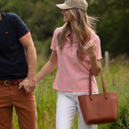 Midi Portia Leather Tote Bag