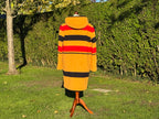 Duffle Coat Ladies Stripe Outside