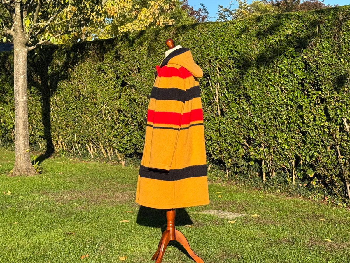 Duffle Coat Ladies Stripe Outside