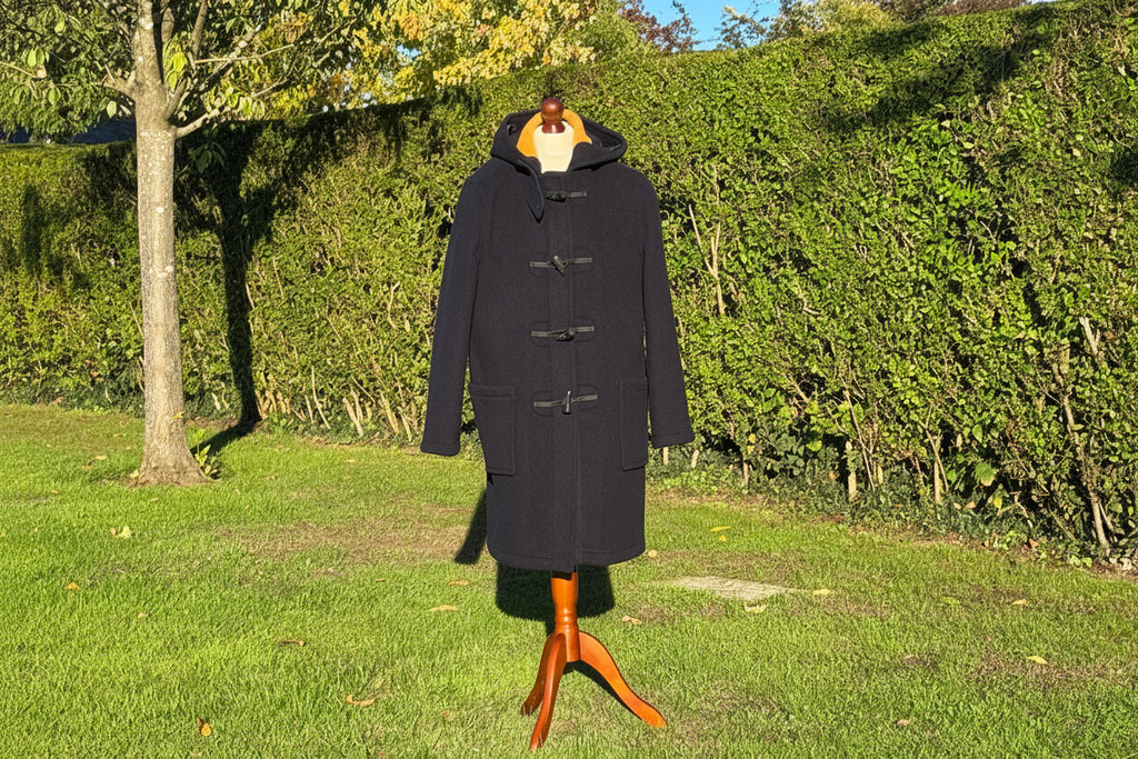 Duffle Coat Ladies Navy Outside