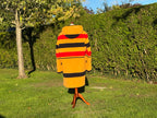 Duffle Coat Men Stripe Outside