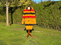Duffle Coat Men Stripe Outside