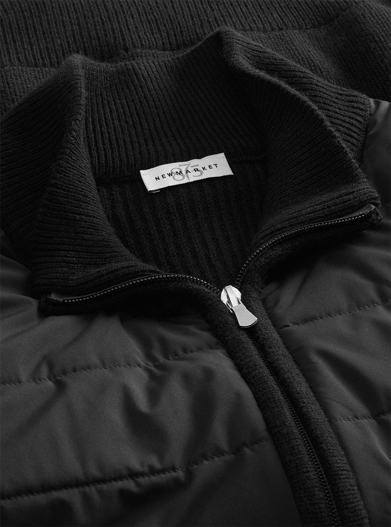 Black Beaufort Puff Front Knit Sweater