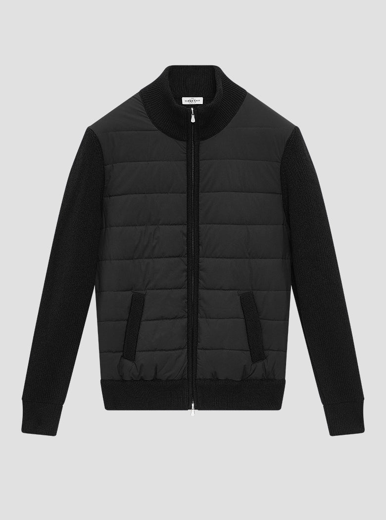 Black Beaufort Puff Front Knit Sweater