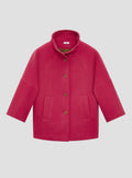 Pink Wool Blend Coat