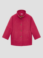 Pink Wool Blend Coat