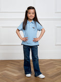 Children's Plain Sky Polo Shirt