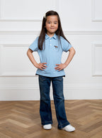 Children's Plain Sky Polo Shirt