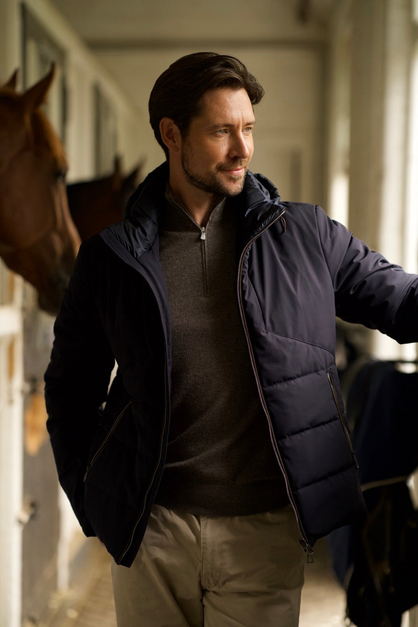 Mushroom Cashmere 1/4 Zip