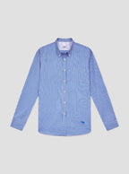 Navy Blue Gingham Check Shirt