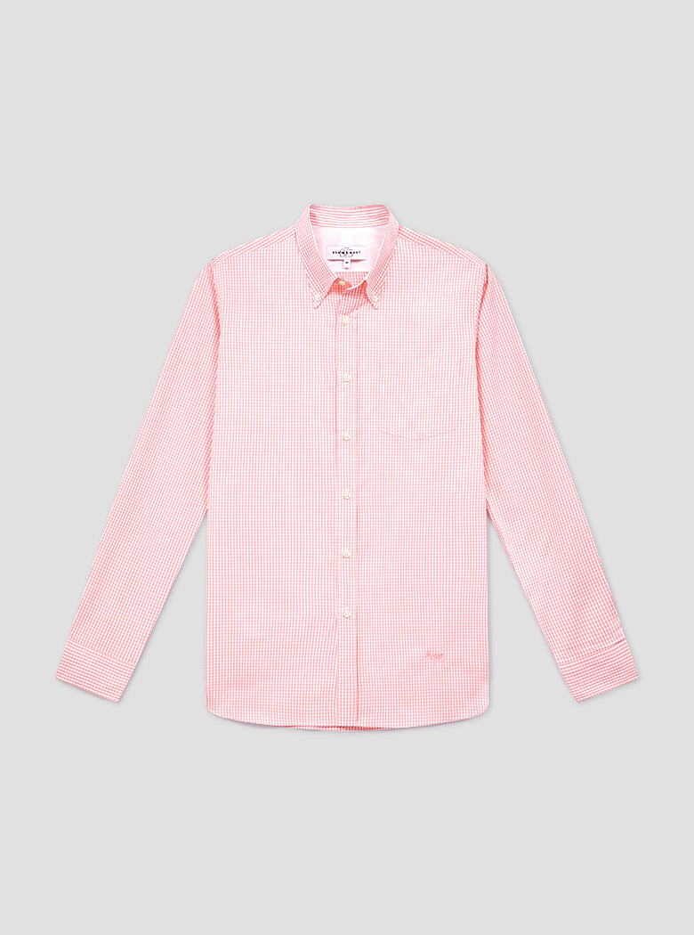 Pink Gingham Check Shirt