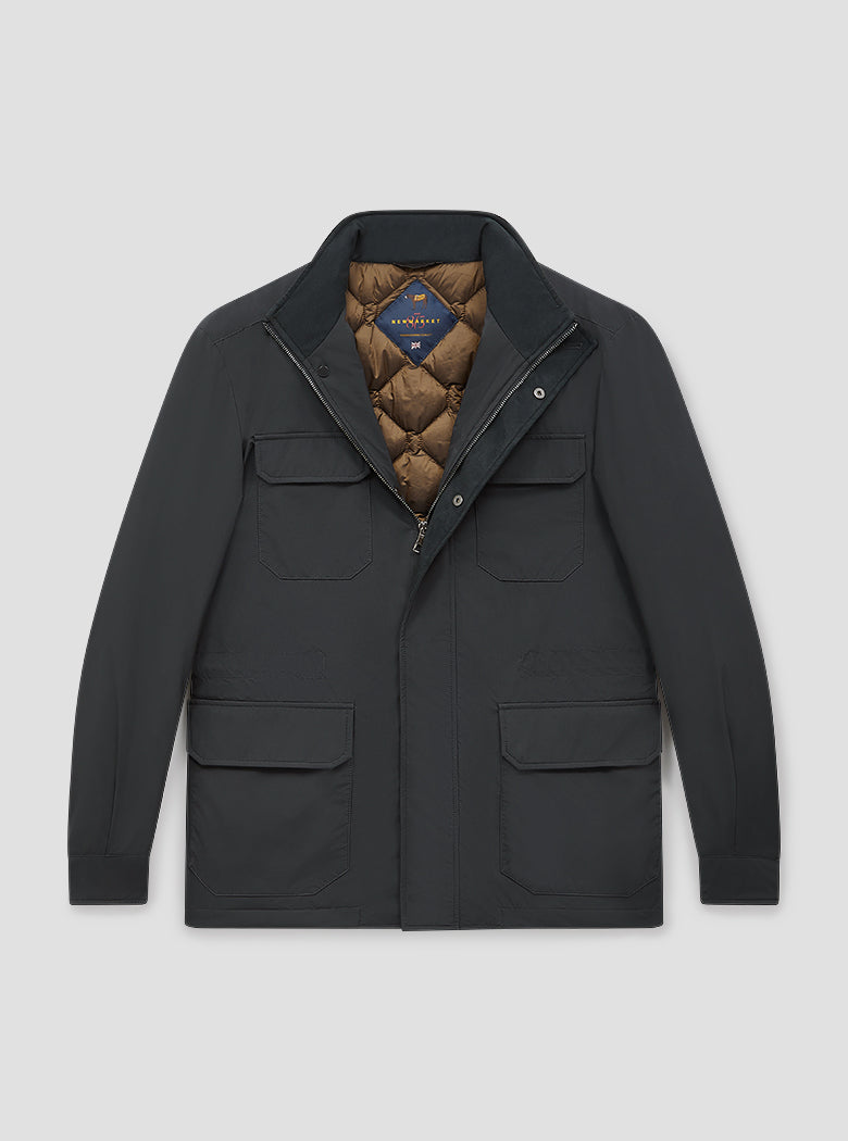 Mens Hannibal Jacket, Military Style, Woolen Cloth, Charcoal ...