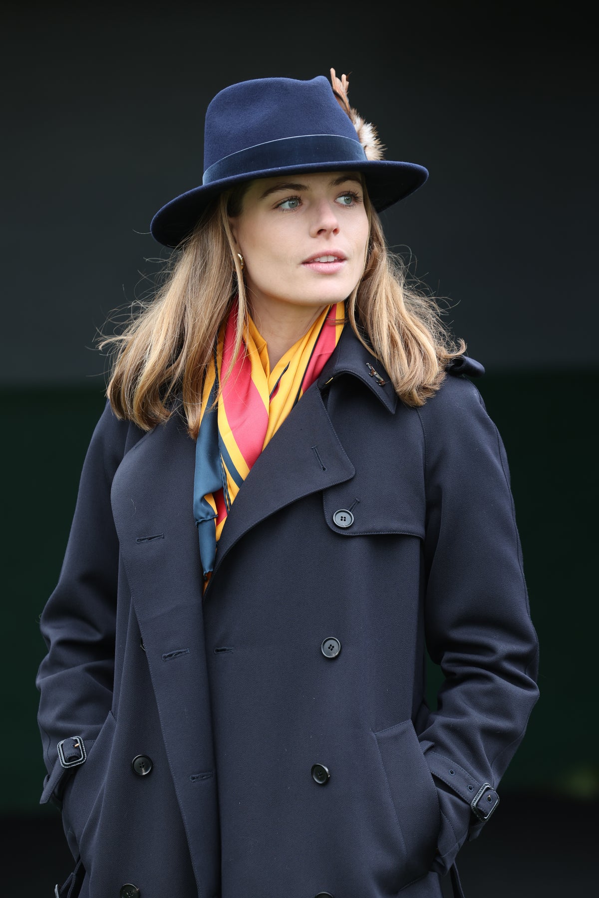 Navy Pelisse Coat