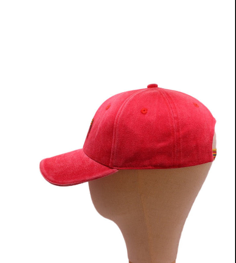 Cap Red Washed