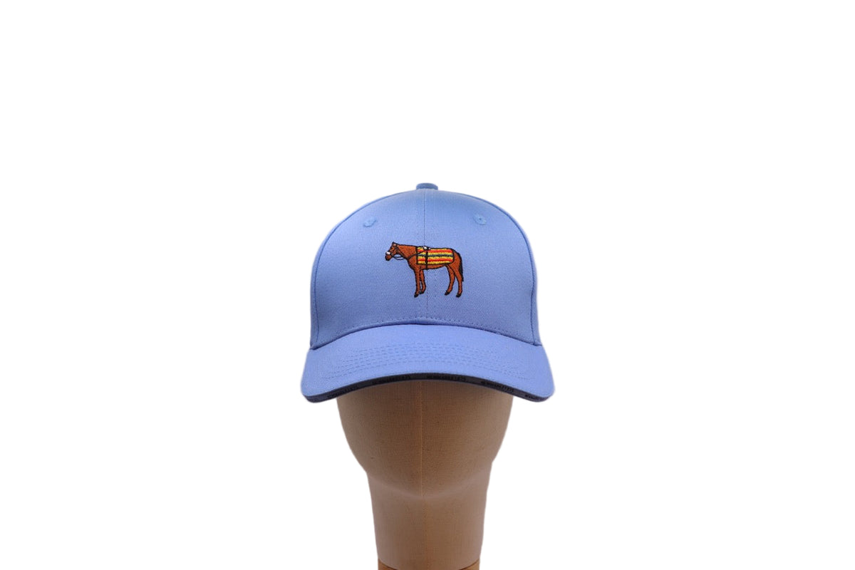 Cap Sky Blue with Newmarket Stripe