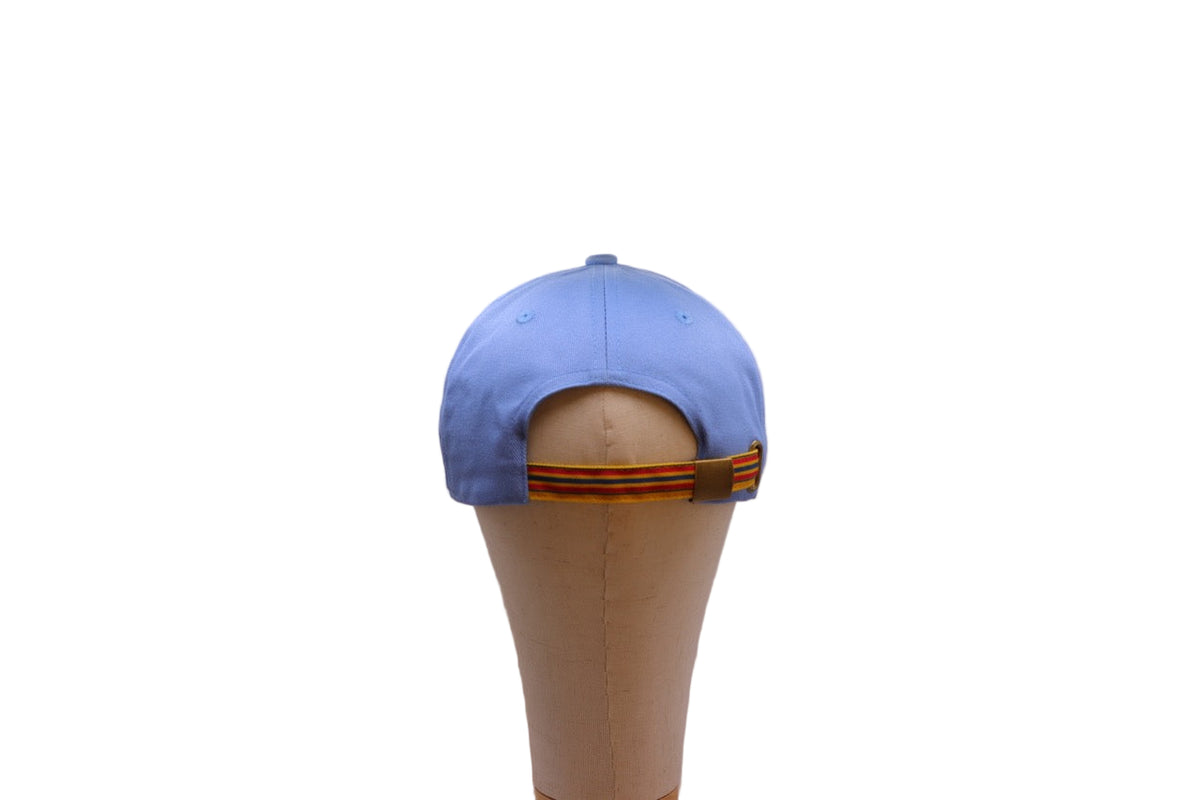 Cap Sky Blue with Newmarket Stripe