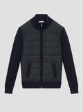 Navy Beaufort Puff Front Knit Sweater