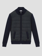Navy Beaufort Puff Front Knit Sweater