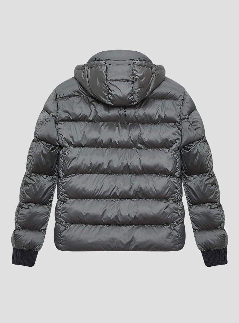 美品‼️gypsohila Down Jacket グレー SEVENTY Women Down Jacket Sergio Tegon Gray Fur Collar