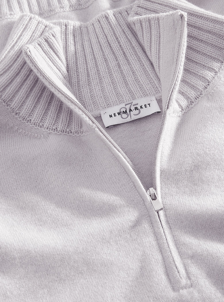 Ice Felted Cashmere 1/4 Zip Knit
