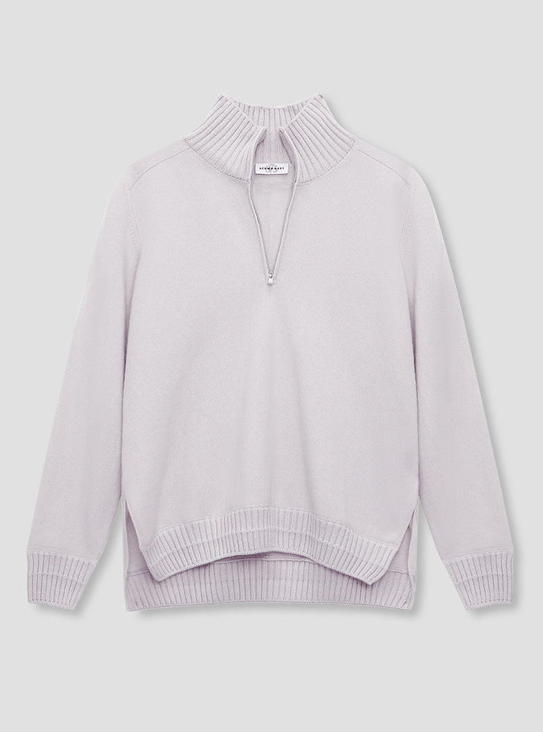 Ice Felted Cashmere 1/4 Zip Knit