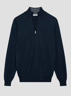 Navy Cashmere 1/4 Zip