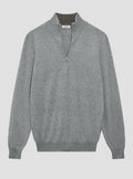 Grey Cashmere 1/4 Zip