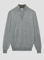 Grey Cashmere 1/4 Zip