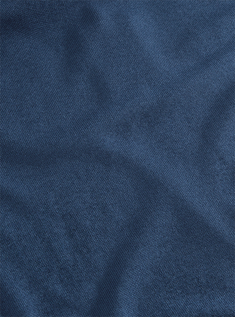 Indigo Washed Crew Neck Knit