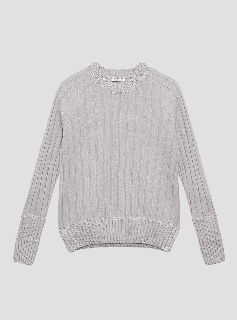 Ice Double Rib Round Neck Knit