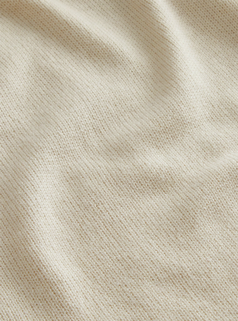 Oatmeal Funnel Neck Knit