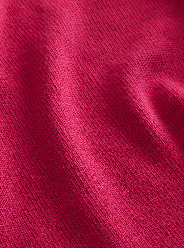 Pink Funnel Neck Knit