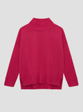 Pink Funnel Neck Knit