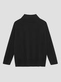 Black Turtleneck Cashmere Knit