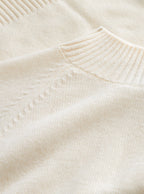 Ivory Turtleneck Cashmere Knit