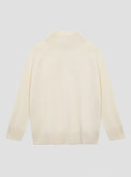 Ivory Turtleneck Cashmere Knit