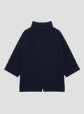 Navy 3/4 Sleeve Cashmere Knit