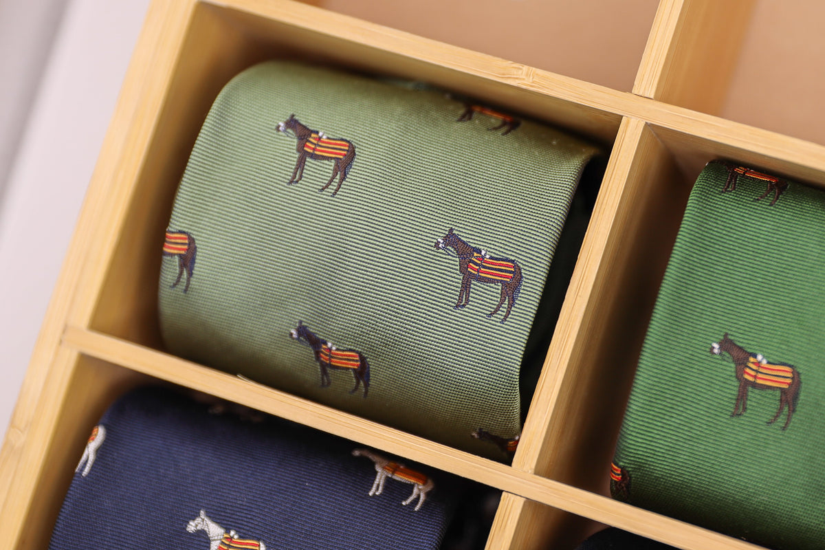 Light Green Jacquard Silk Tie