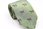 Light Green Jacquard Silk Tie
