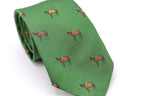 Dark Green Jacquard Silk Tie