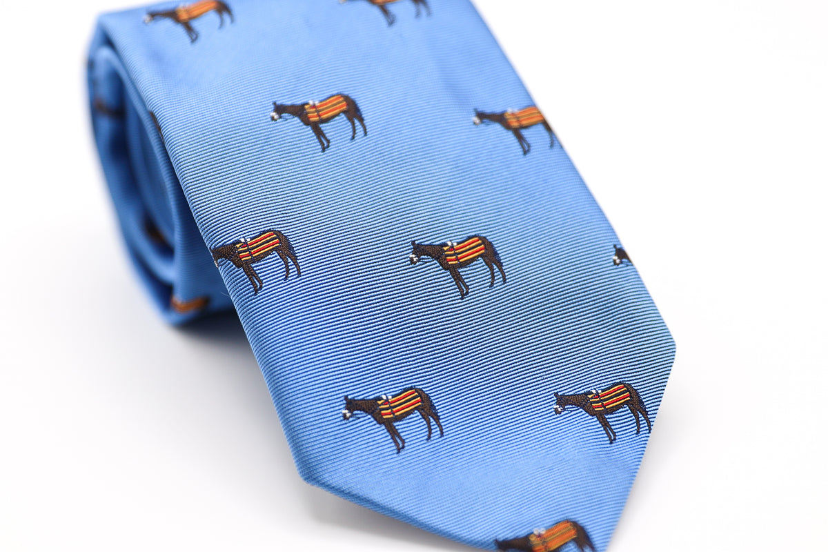 Sky Jacquard Silk Tie