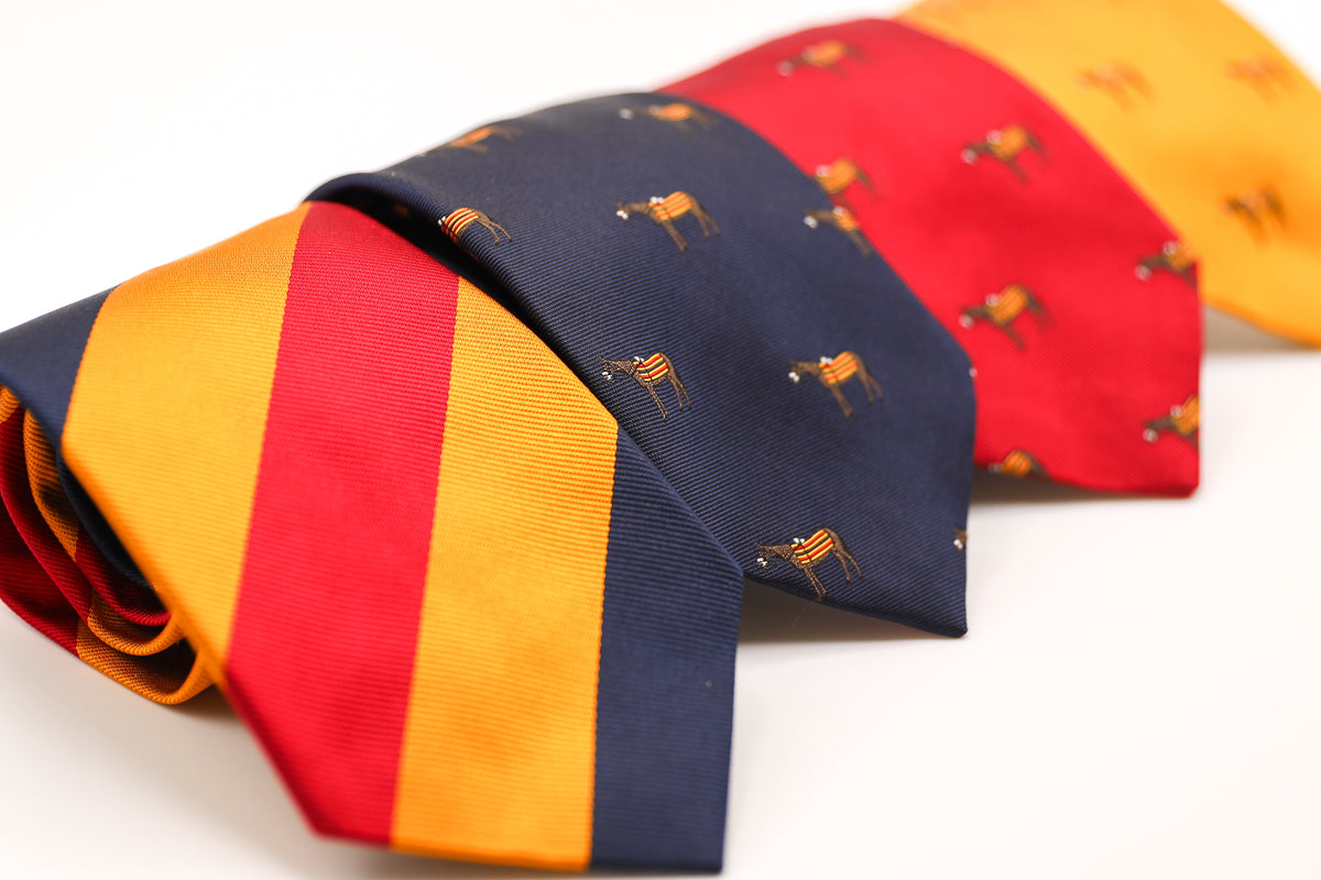 Newmarket Stripe Jacquard Silk Tie