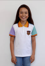 Children's Multi Coloured White Polo