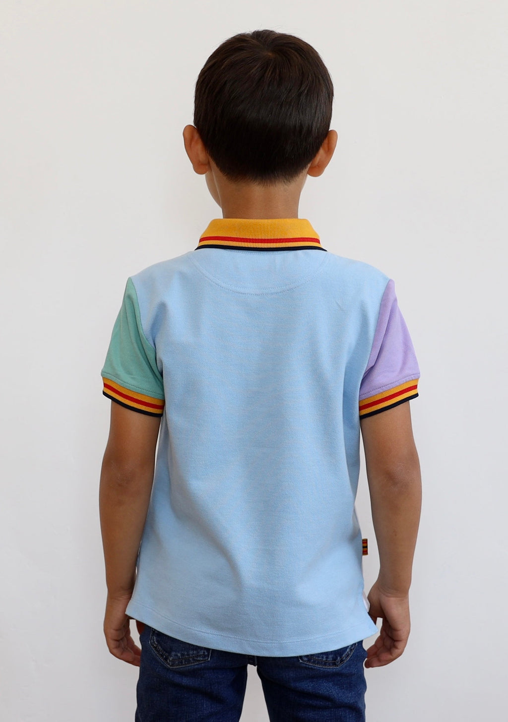 Children's Multi Coloured White Polo