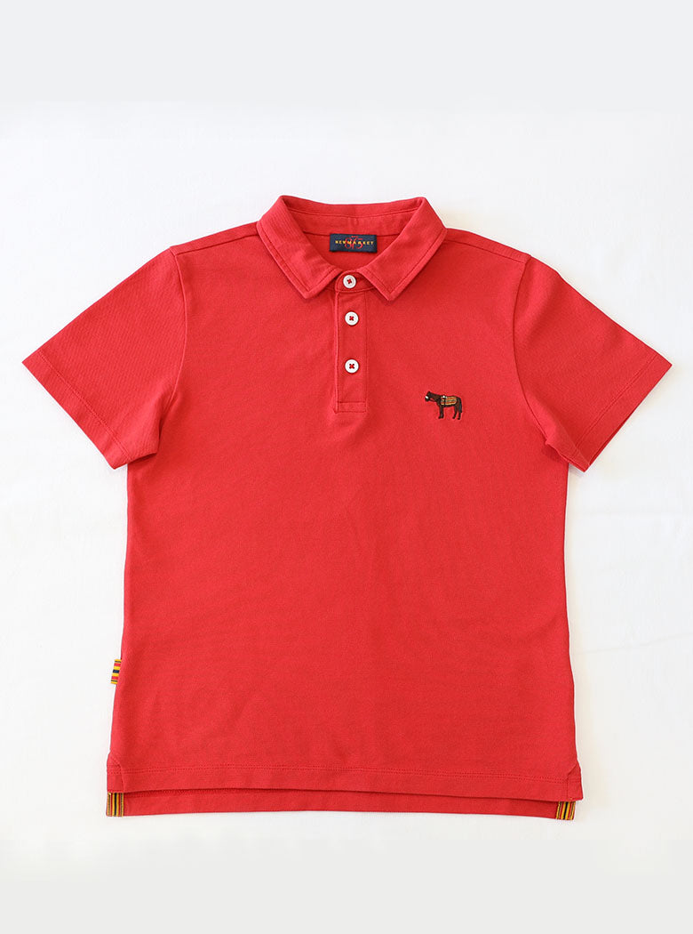 Children's Plain Red Polo Shirt
