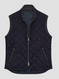 Vitale Barberis diamond quilted cloth with a lightweight breathable thermal wadding.