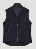 Vitale Barberis diamond quilted cloth with a lightweight breathable thermal wadding.