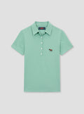 Fitted Plain Avocado Polo